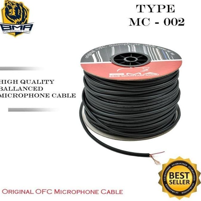 Kabel Mic Bma Original Stereo Microphone Ofc Mc-002 Tembaga 1 Roll Termurah