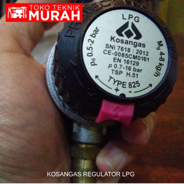 Kosangas LPG High Pressure Original Italy Kepala Gas Elpiji Tekanan Tinggi Elpigi Ori Asli