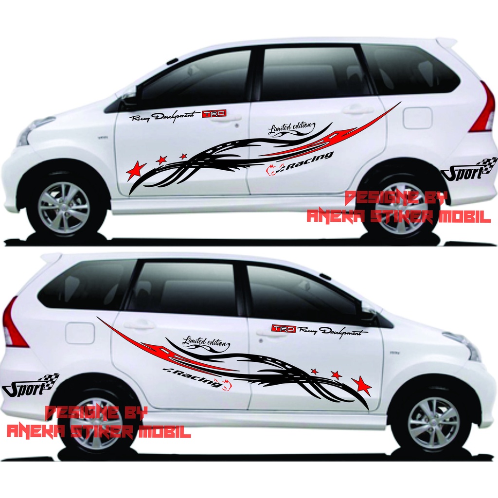 stiker cutting mobil avanza promo stiker mobil avanza putih terbaru