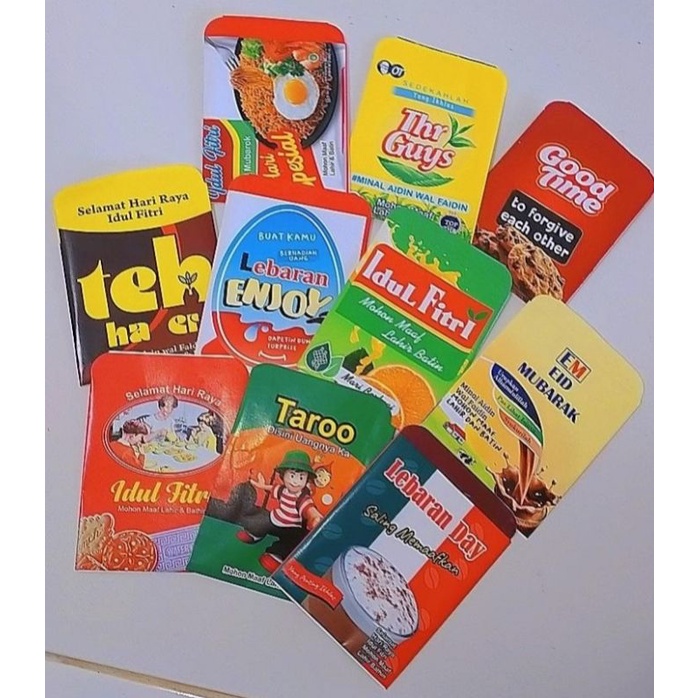 

[BISA PILIH] AMPLOP LEBARAN MOTIF SNACK ISI 8 PCS