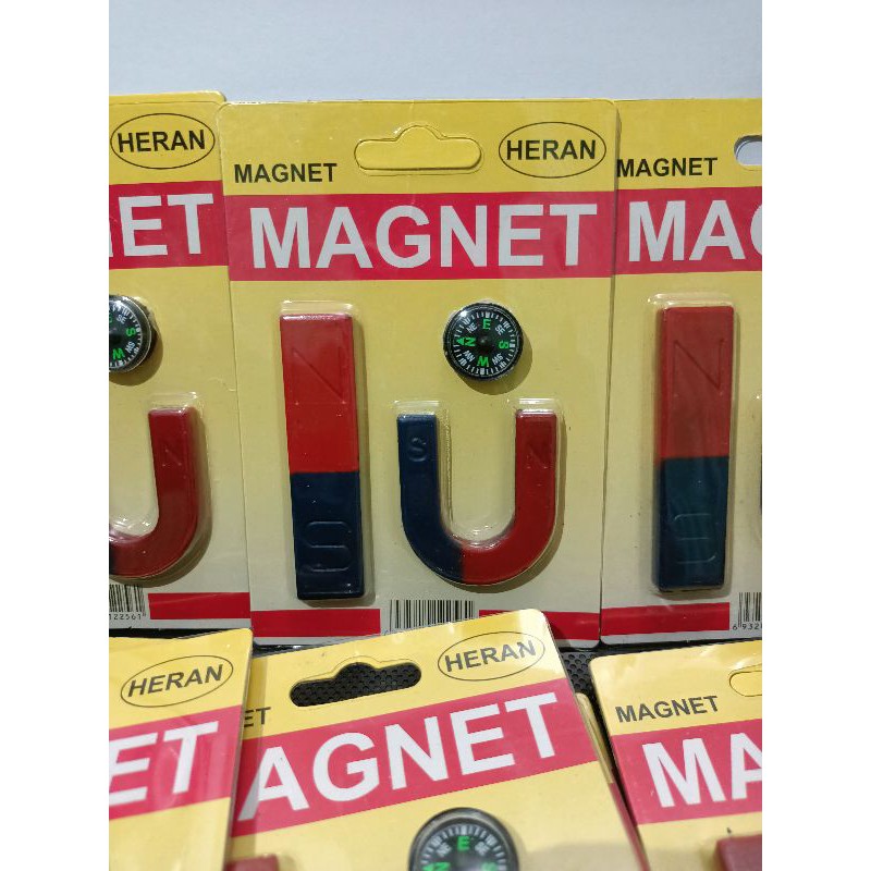 MAGNET I DAN U PLUS KOMPAS , MAGNET SEKOLAH, MAGNET PRAKTEK, MAGNET BIRU MERAH