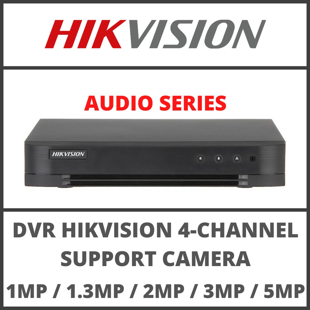 DVR HIKVISION 4 CHANNEL AUDIO SERIES SUPPORT KAMERA 1MP 1.3MP 2MP 3MP 4MP 5MP