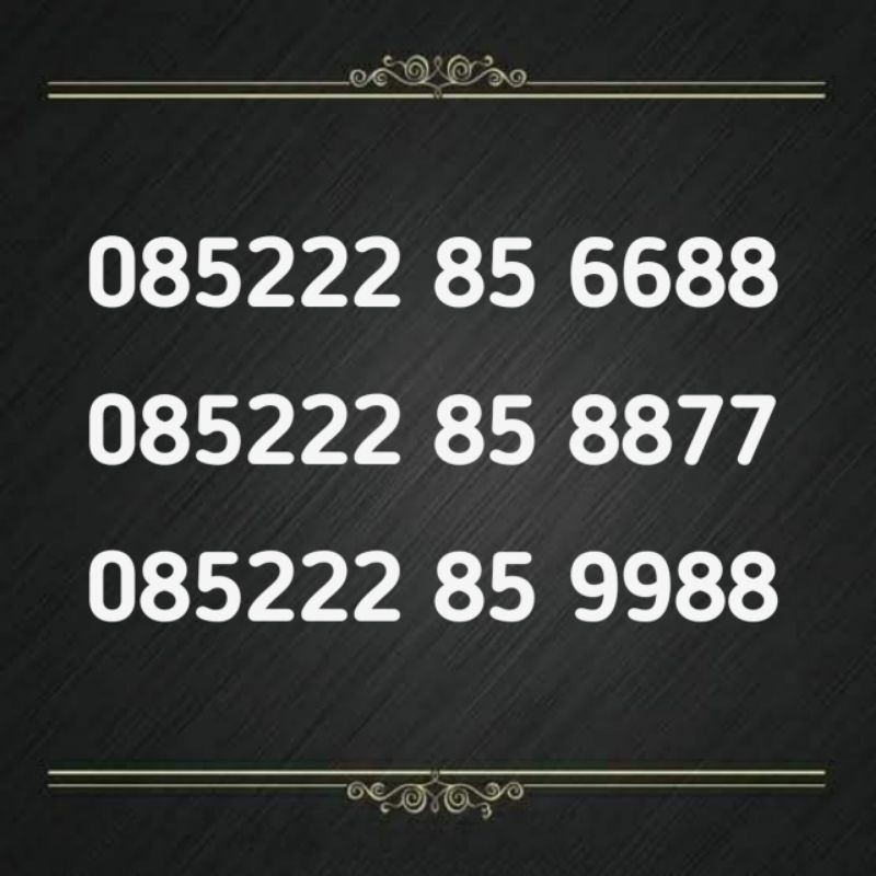 nomor cantik kartu As 4G LTE AABB