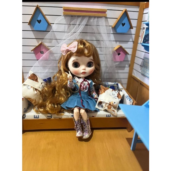 Diorama 1:6 for Blythe , Barbie with props