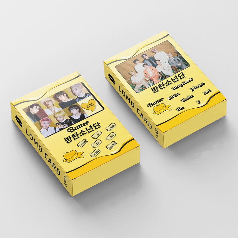 55pcs/box BTS photocard 2021 Butter Album LOMO Card photocards Postcard ((In STOCK) Kpop fan)