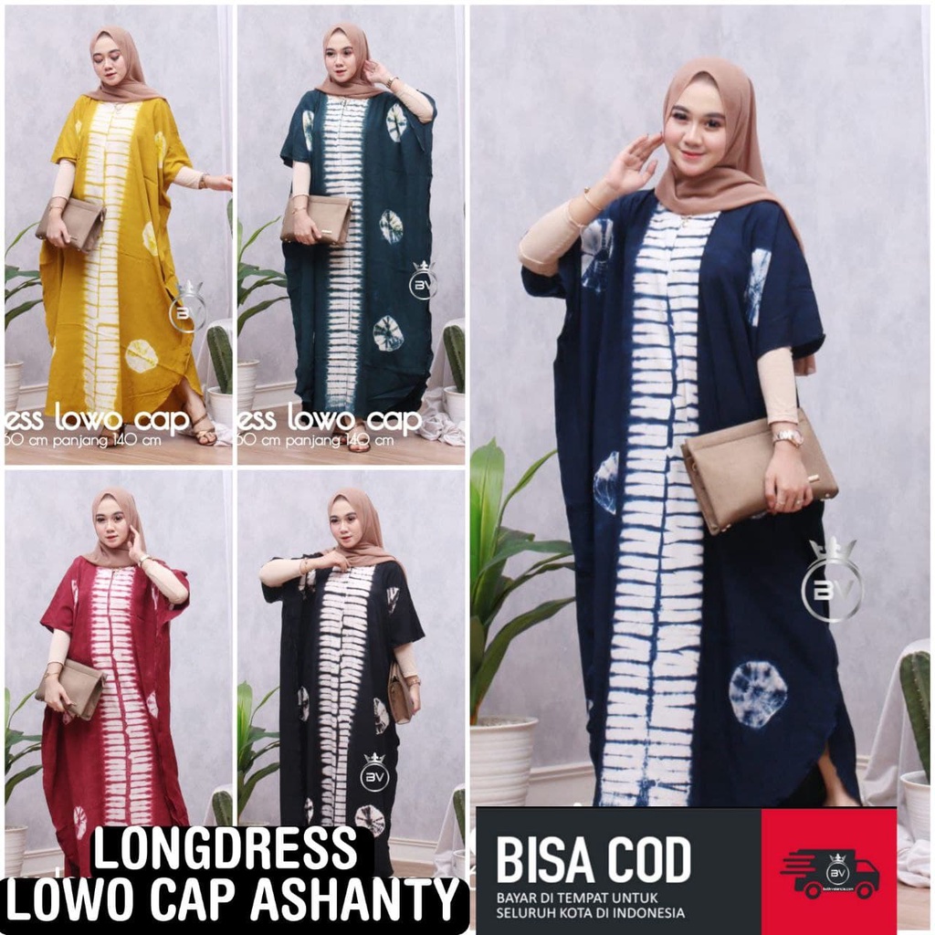 LONGDRESS JUMBO LOWO BATIK CAP ASHANTY/  DRESS KAFTAN / KAFTAN DRESS / DASTER DAILY / LONGDRESS  KAF