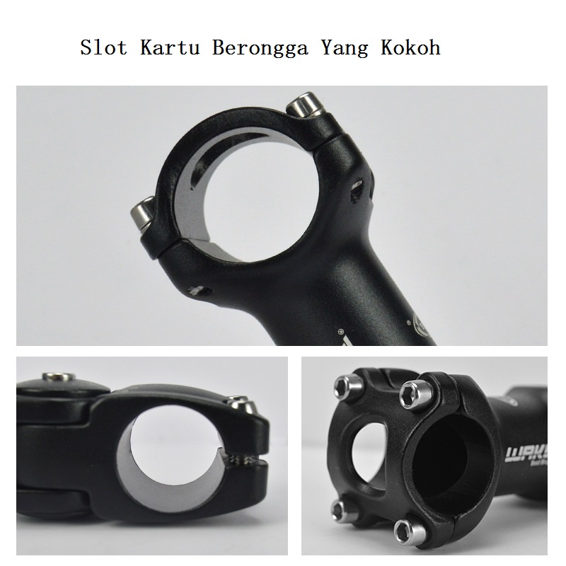 90mm/110mm OS 31.8mm Wake A820 Stem Sepeda MTB Rise Adjustable 0-60 Derajat