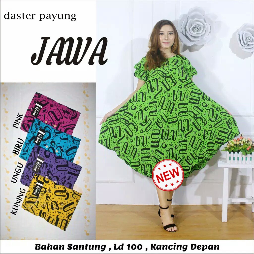 Daster Payung Jawa . Busui Kancing Depan . Daster Pekalongan