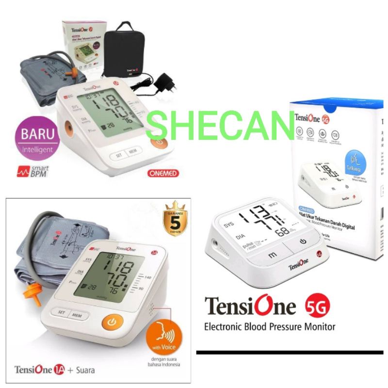 Tensimeter Digital onemed TensiOne 5G 1A (SUARA) + Adaptor Garansi Resmi 5 Tahun