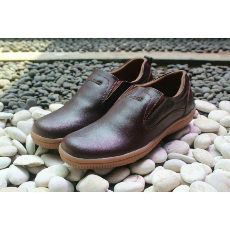 Sepatu slip-on slop pria kulit asli BLACK MASTER ALBINO ORIGINAL Sepatu Kerja Semi Formal Pria