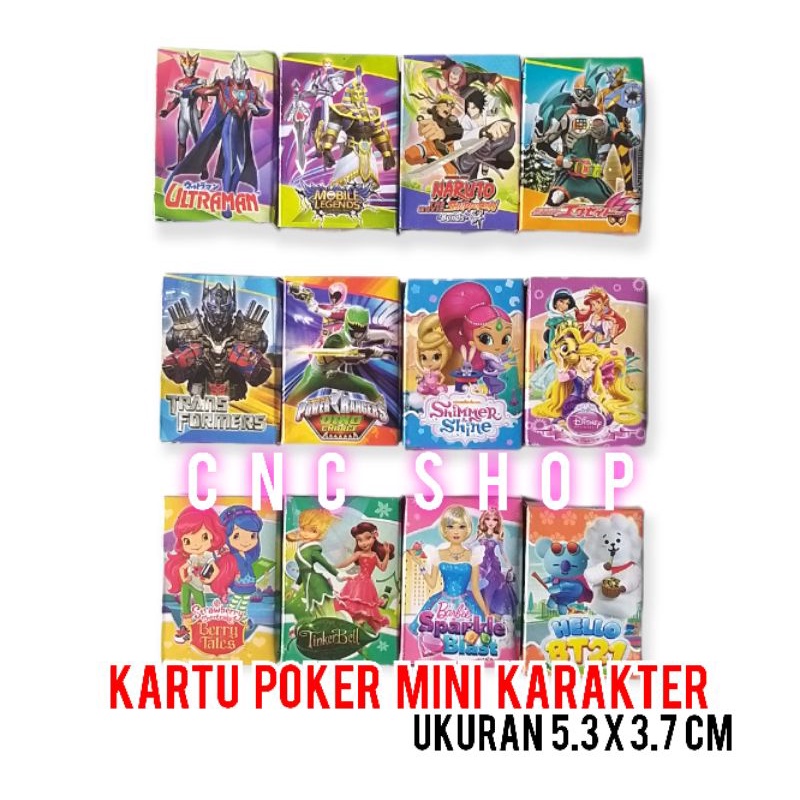 Kartu Remi / Poker Mini Karakter Ultraman Princess dkk Kartu Cangkulan Forty One Mainan Anak Murah