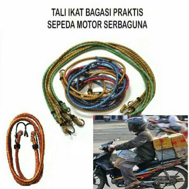 

Tali Bagasi Motor Tali Karet Pengikat Barang - Tali Barang Panjang 100cm