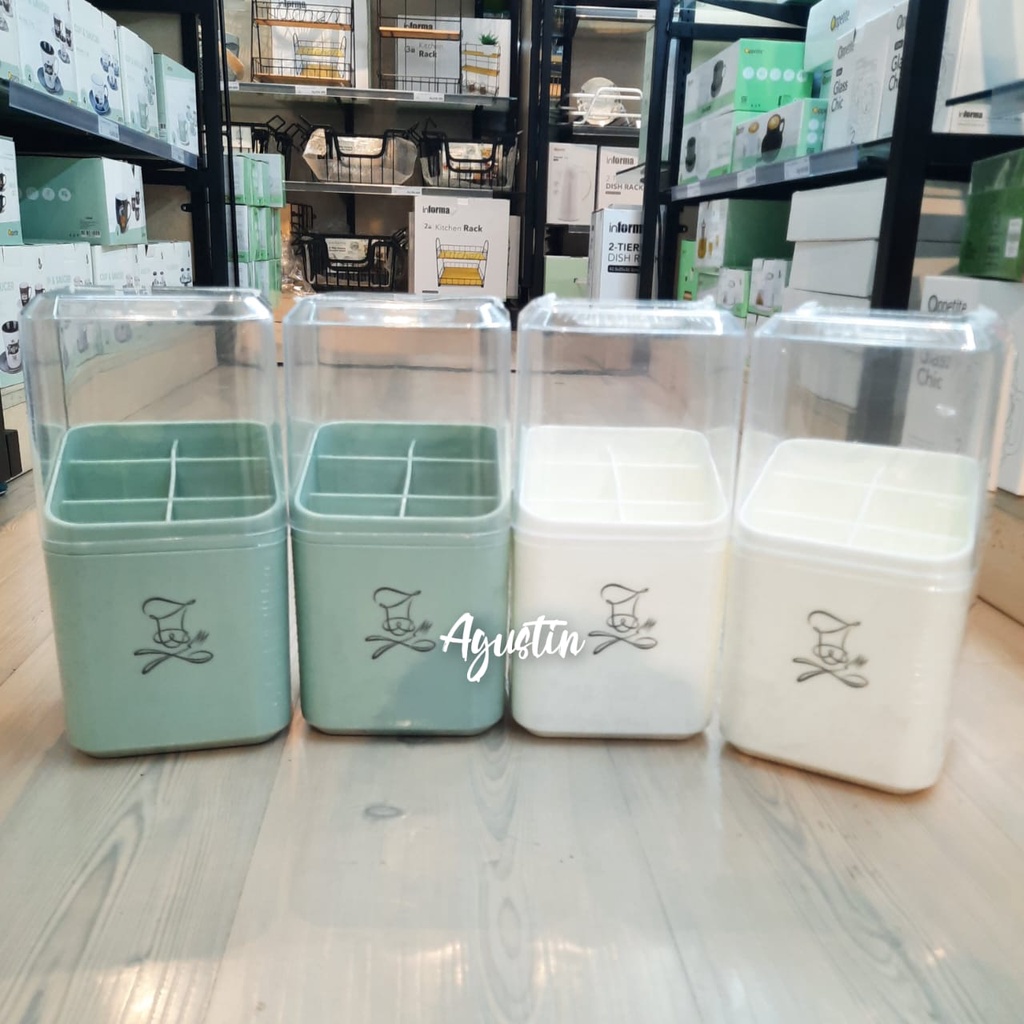 Tempat Sendok Garpu Plastik Informa