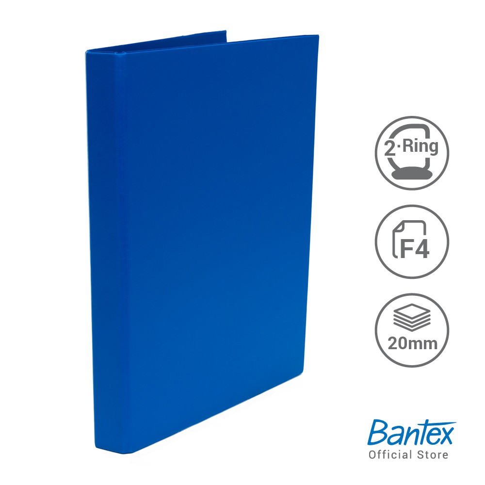 

[BMS Bekasi] Bantex Ring Binder 2 Ring D Lebar 20 mm Ukuran Folio - 8213
