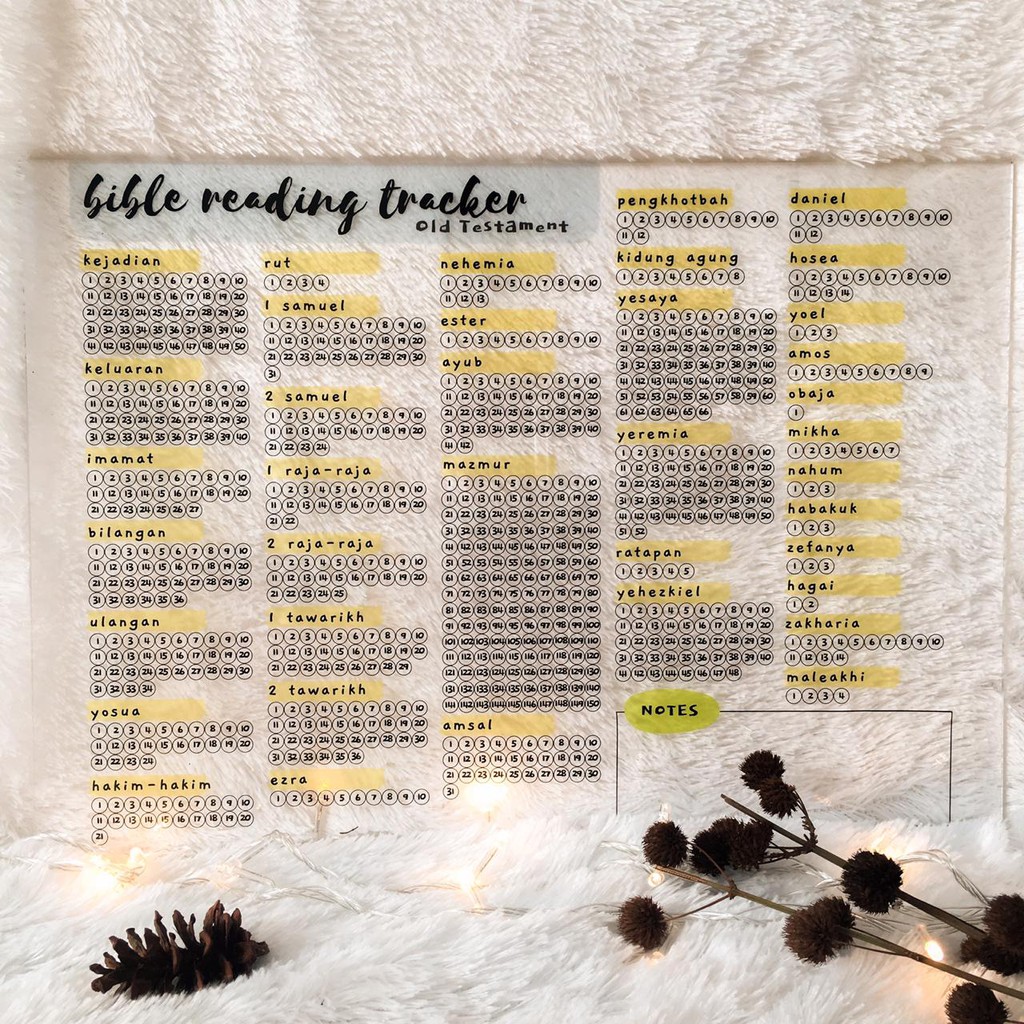 

Acrylic "Bibble Reading Tracker" A3