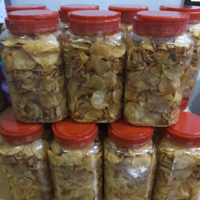 

keripik kentang ebi /kripik kentang ebi /kentang ebi/ potato crispy ukuran toples 2 LITER