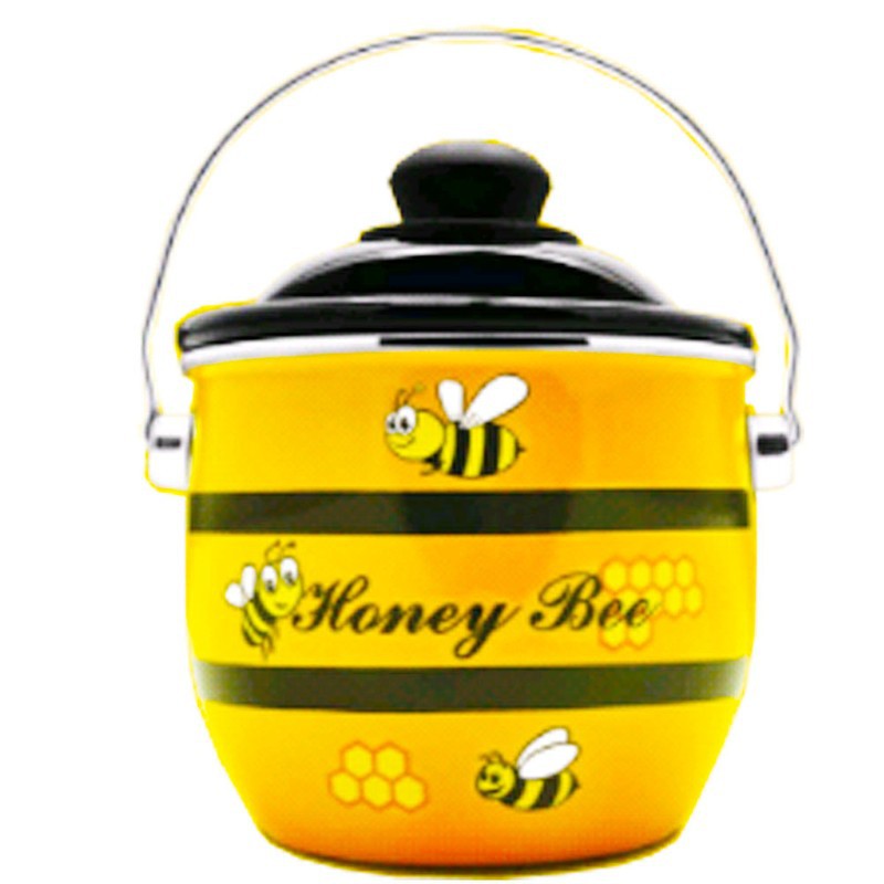 Maspion Panci Kesehatan Honey Bee Pot 16 cm Enamel / Periuk Serbaguna - Panci Anti Lengket