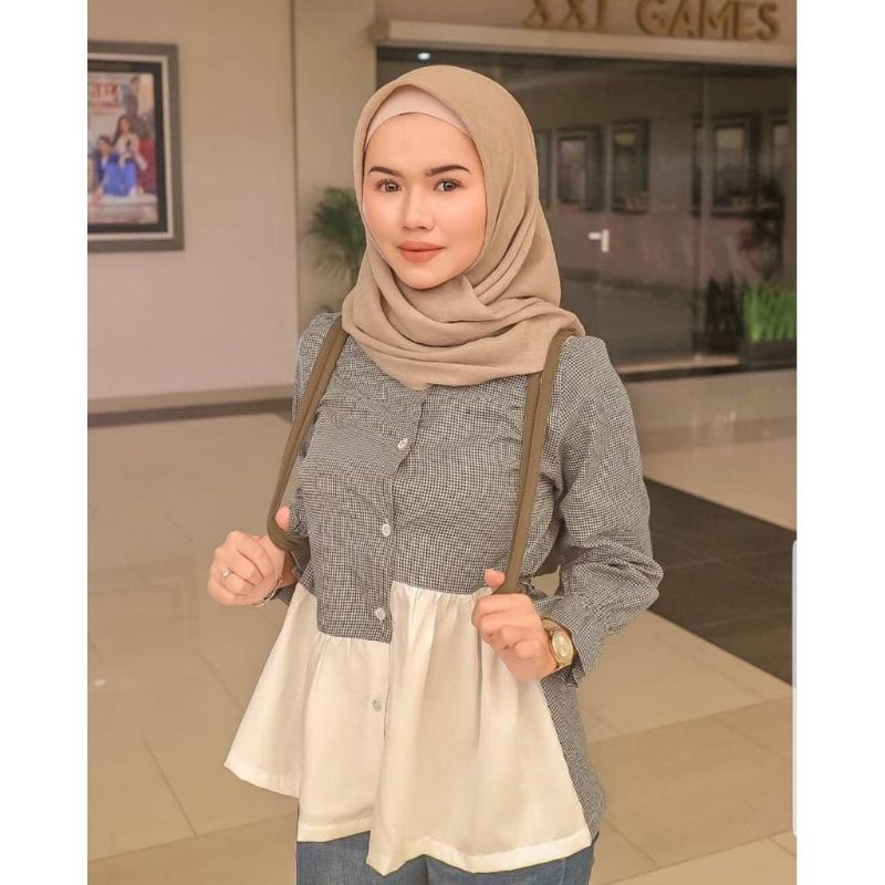 Renta square top atasan wanita fashion remaja kekinian