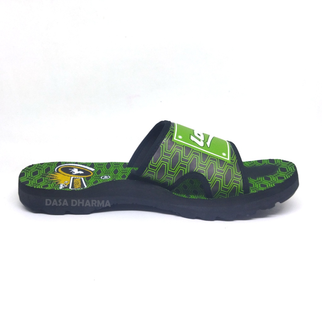 Sandal Loggo Pria Anak Slide Slop Original Hijau Ukuran 38 - 43