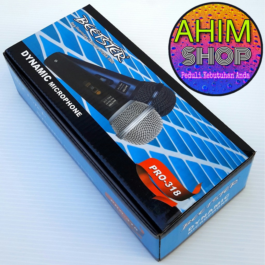 Beetster® New Series PRO-318 Dynamic Microphone Mic Kabel 403cm + Switch ON/OFF Beetster-7