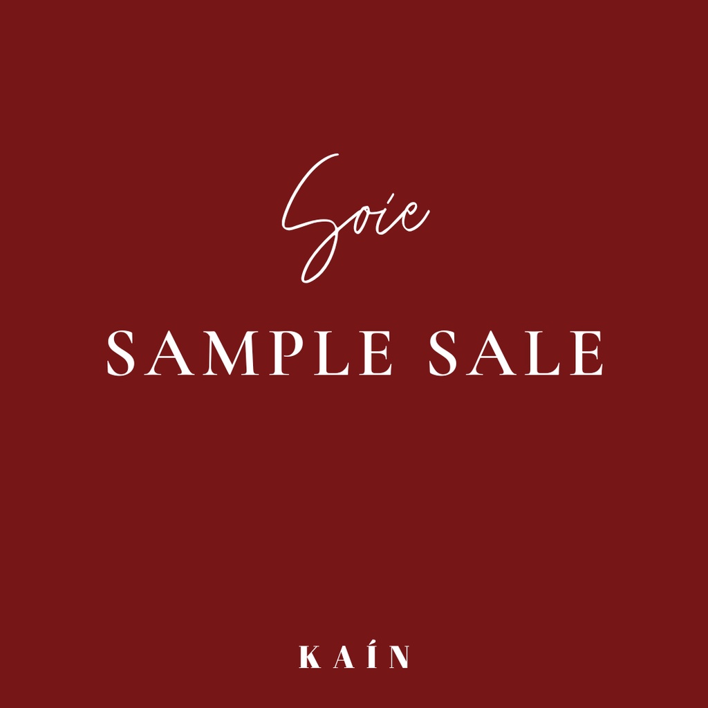SOIE SAMPLE SALE (samples, experiments and have small defects)