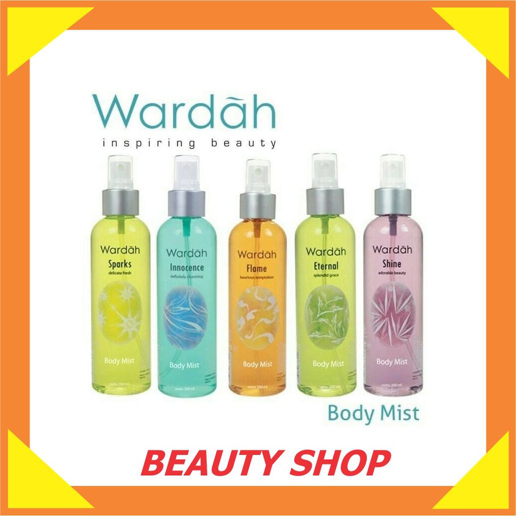 A386 Wardah Body Mist - Innocence Eternal Flame Shine Sparks Parfum  1M