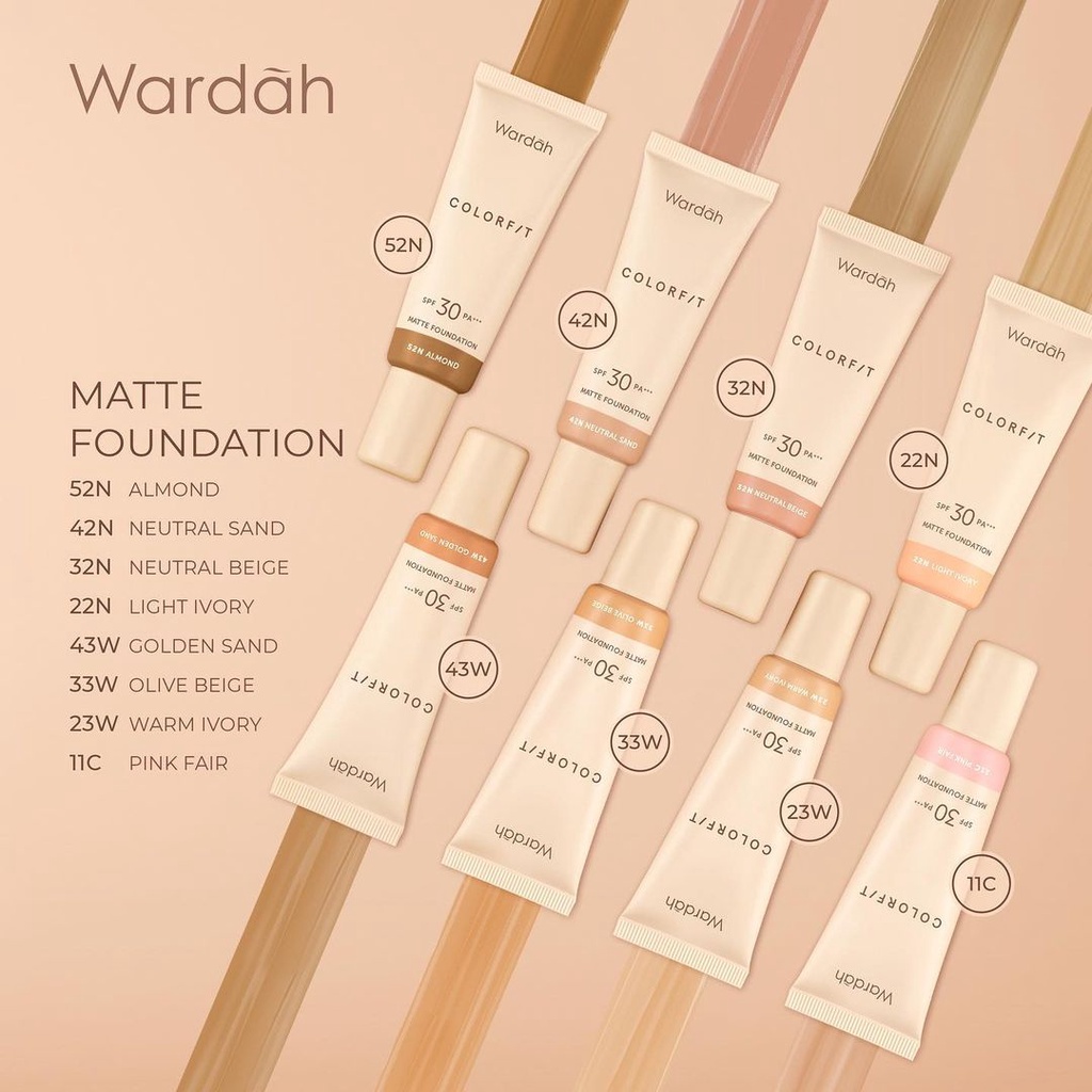 Wardah Colorfit Matte Foundation SPF 30