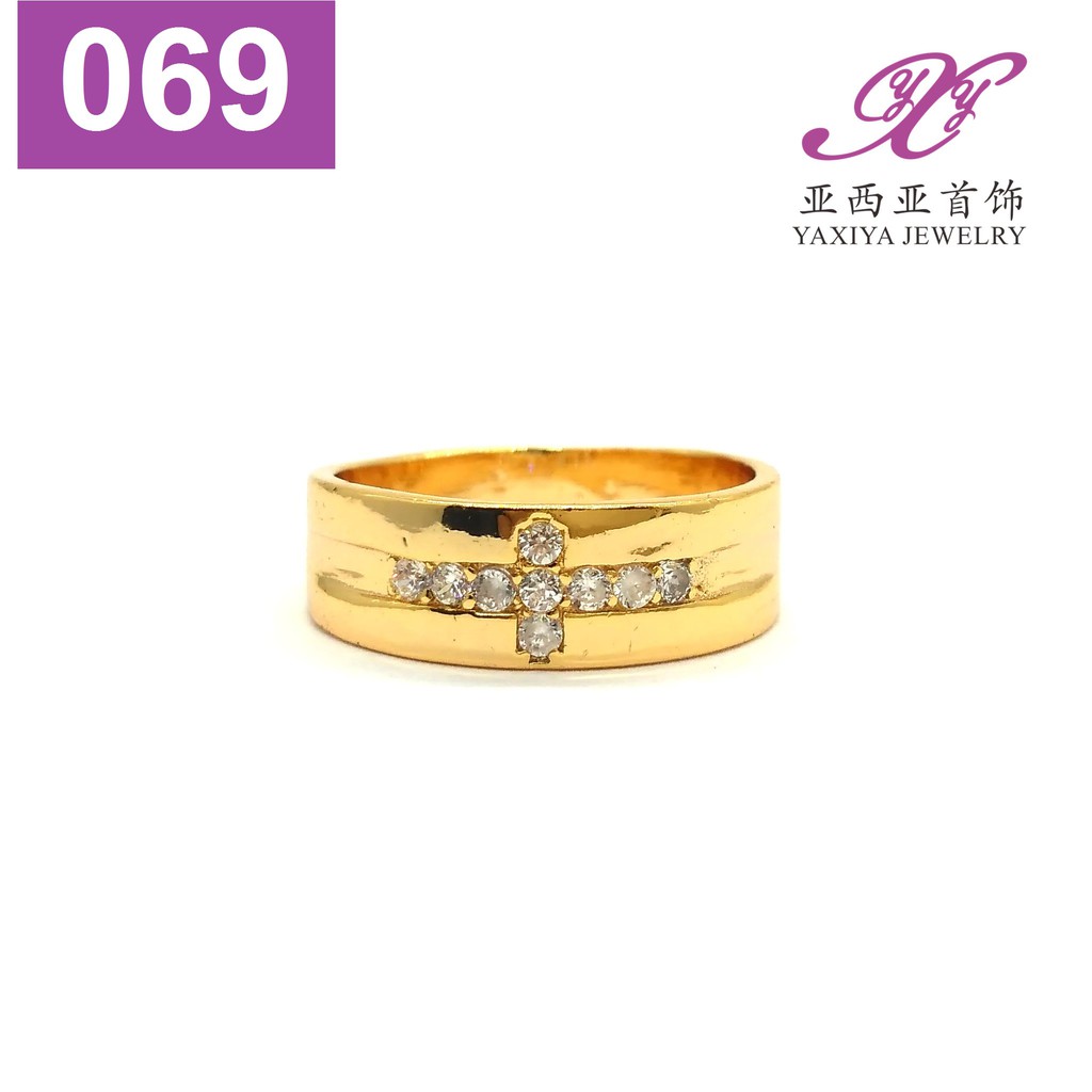 

Cincin Lapis Emas Permata Salib Perhiasan Imitasi Yaxiya Jewelry 069