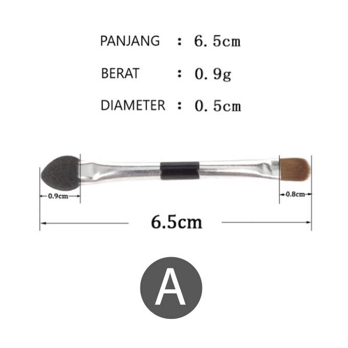 DNM Make Up Brush Kuas Rias Eyeshadow Eyebrow Bahan Lembut XX065