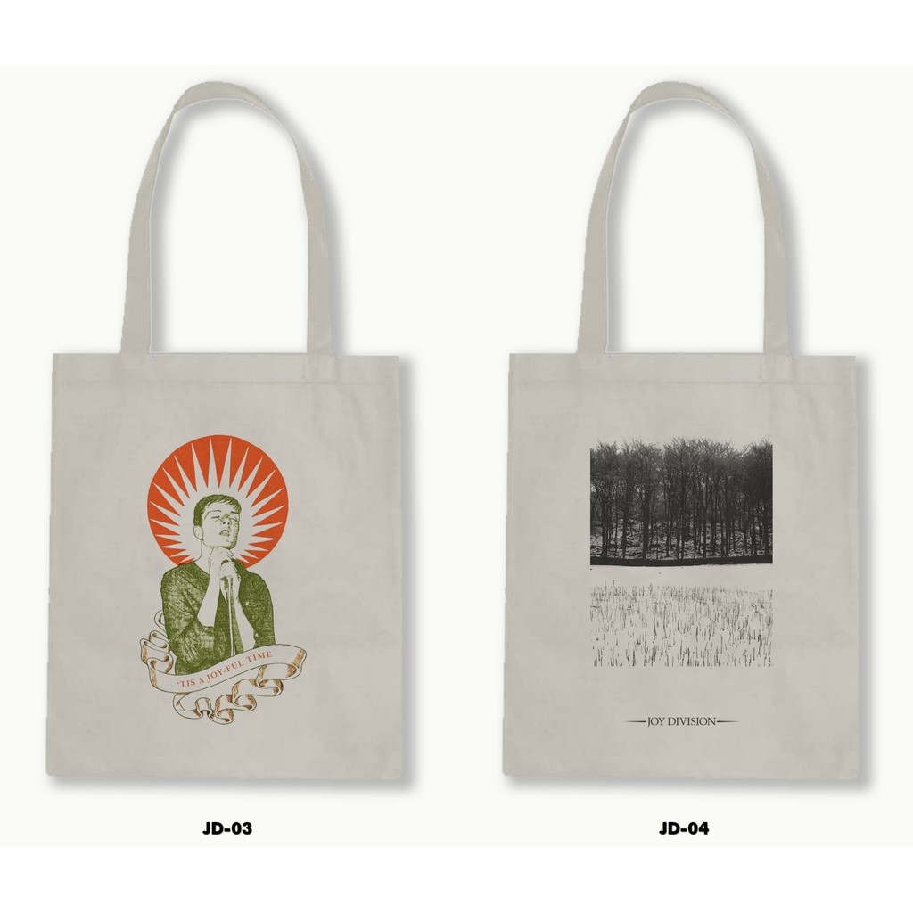 Tas Tote Bag Resleting Kanvas/Blacu  - Joy Division