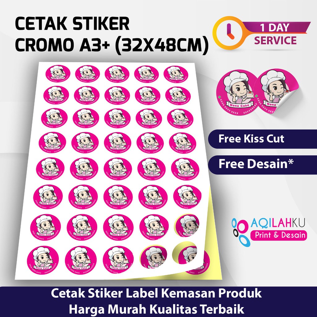 

Cetak Plus Cutting Stiker Label Kromo A3+ (TANPA MINIM ORDER) (Proses Cepat Tanpa PO)