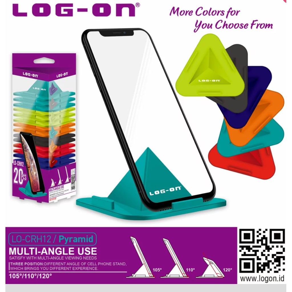 HOLDER MEJA PHONE LOGON PYRAMID LO CRH12 PER 1PCS