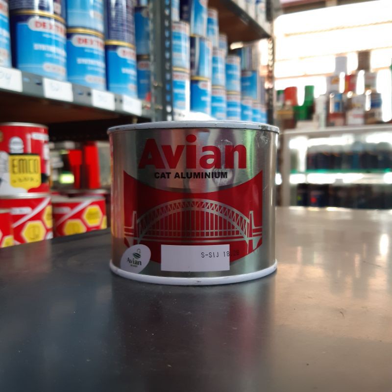 cat kayu besi avian sintetik cat aluminium chrome 0.4liter