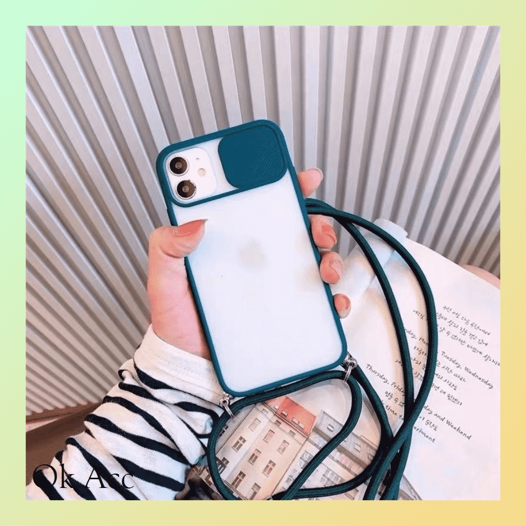 Aero case kover kamera + Tali selempang sling ALL Type Samsung Infinix Iphone Oppo Reno