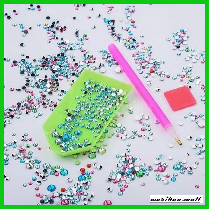 

buku-arsitek- 5d diy diamond painting kids blink blink craft menempel manik unicorn -design.