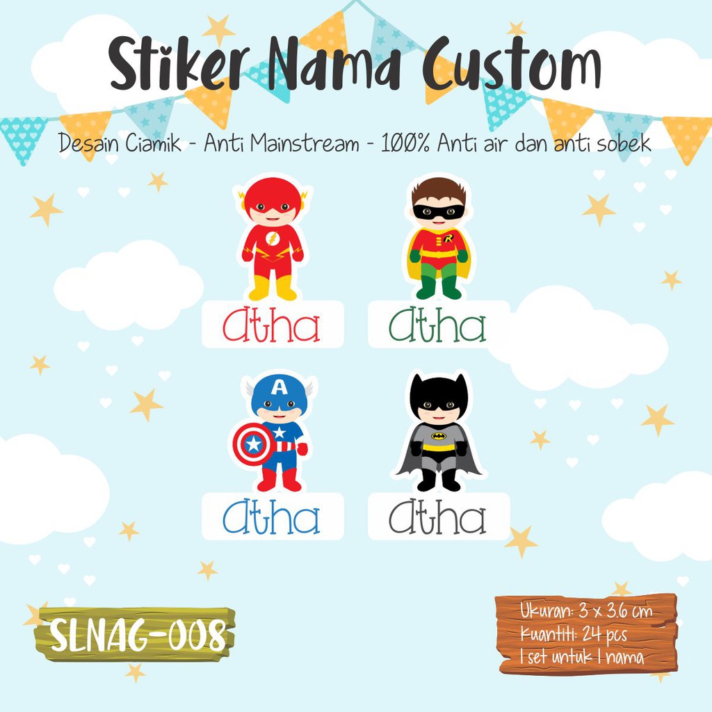 25+ Inspirasi Keren Stiker Nama Anak Cowok - Aneka Stiker Keren