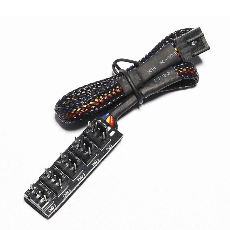 Btsg PC PWM Fan Hub Adaptor Spliter Kabel Ekstensi Daya Sasis Untuk Kabel w/40cm