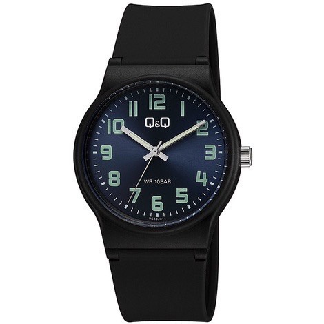 Q&amp;Q QnQ QQ Original VS50 Series Jam Tangan Pria VS50J VS 50 J VS 50J - Hitam - Karet