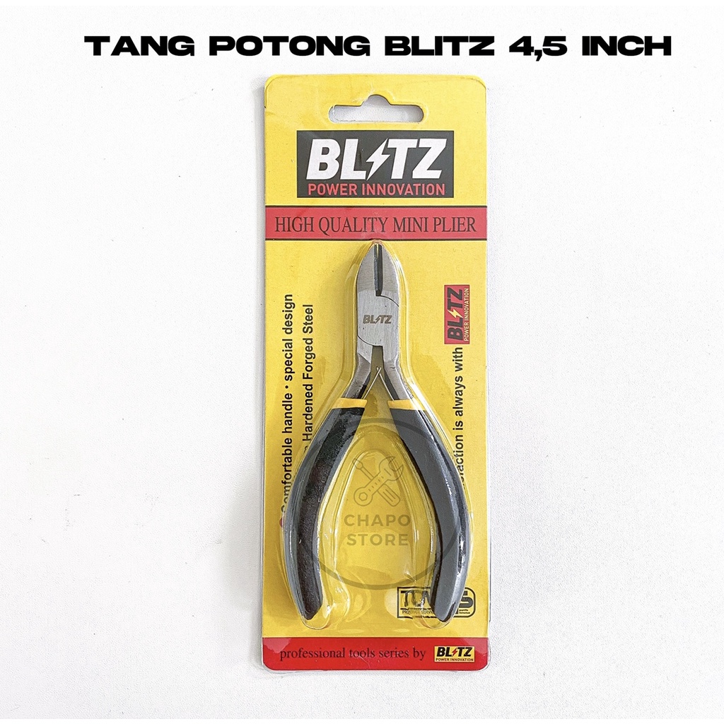 tang potong mini blitz 4,5 inch tang knip diagonal pliers