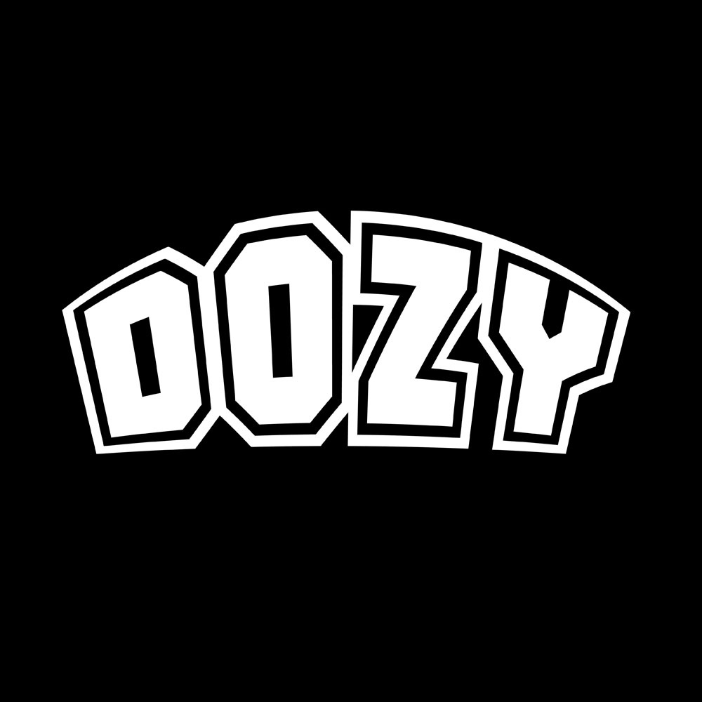 Dozy H001 hoodie black motif simple unisex