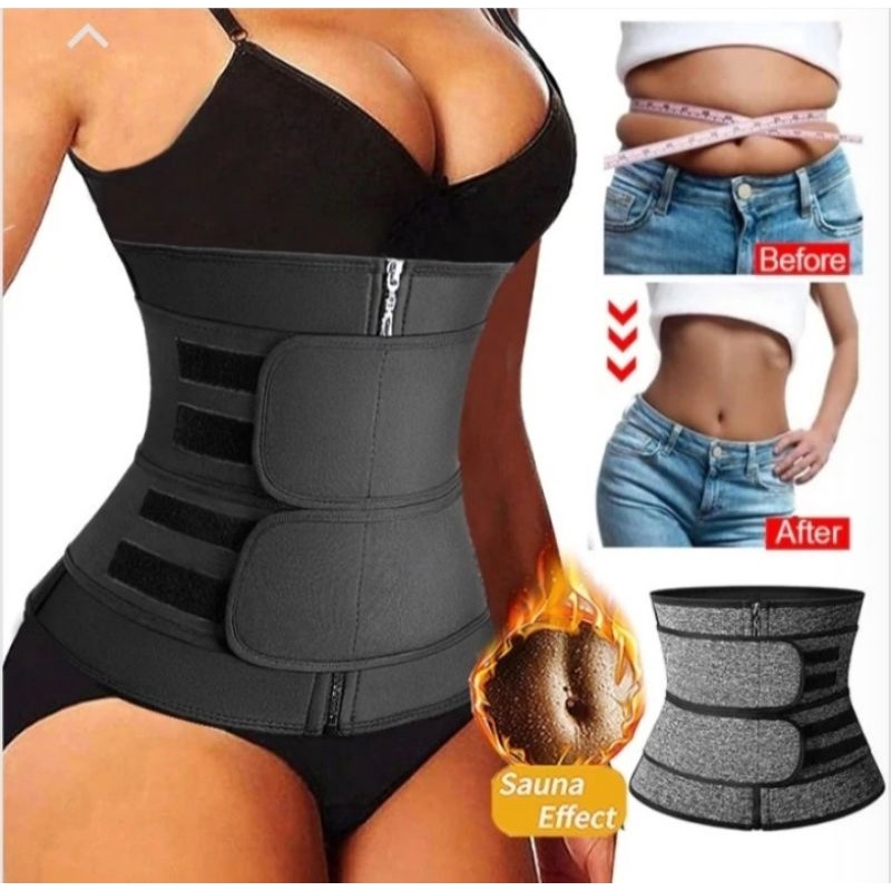 Waist Belt Trimmers Double Strap Korset Pelangsing Stagen Melahirkan Dobel