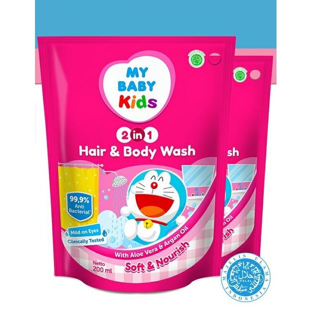 My Baby Kids Hair and Bodywash 200ml Refill/ Isi Ulang