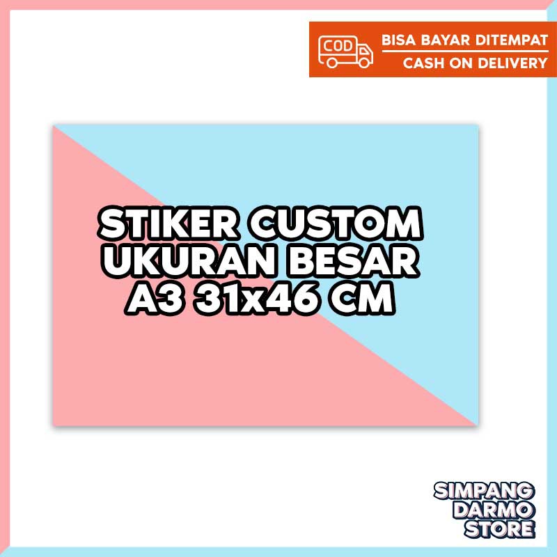 

Stiker Custom Bahan Stiker Ritrama A3 / 46x31 cm Hires Suka-Suka Bisa Cetak KPOP Anime Naruto BTS NC