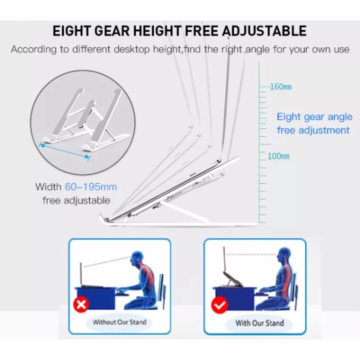 Laptop Stand Holder Lipat P1 Dudukan Laptop