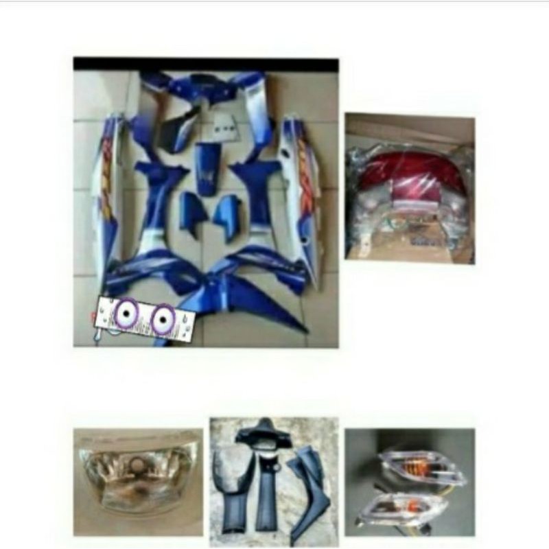 Cover Body Full Set Body Fiz R Fizr Biru Putih Baru