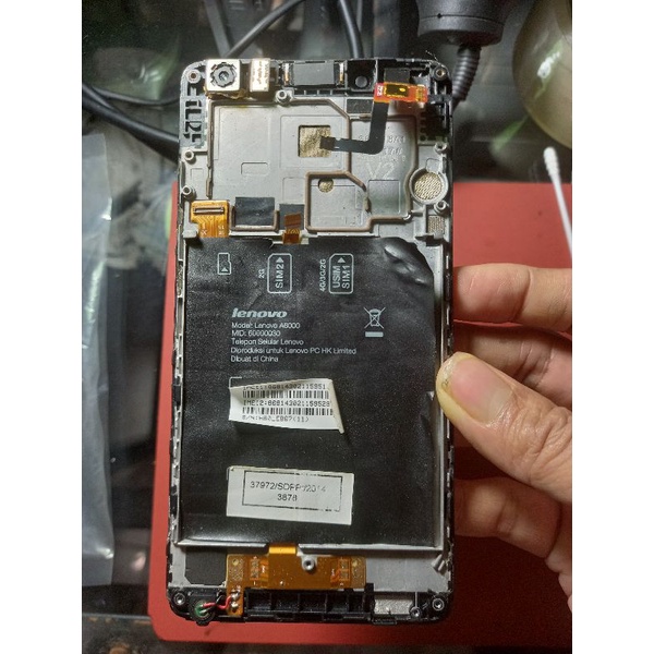 lcd Lenovo a6000 second non ori