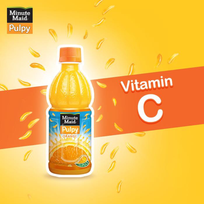 

Minuman Minute Maid Pulpy Orange Juice Kemasan Botol Segar 300ml