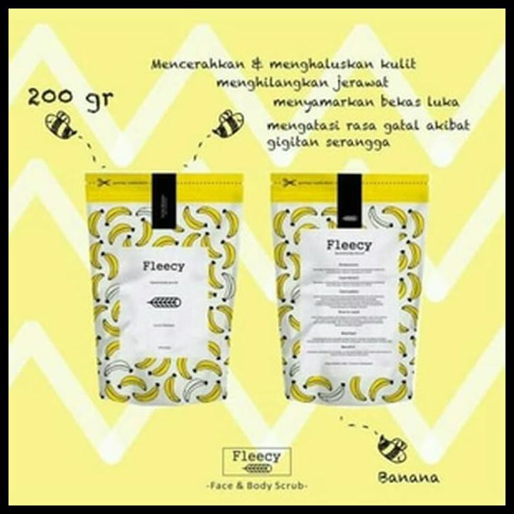XBOR FLEECY BANANA BODY SCRUB ORIGINAL VHY7