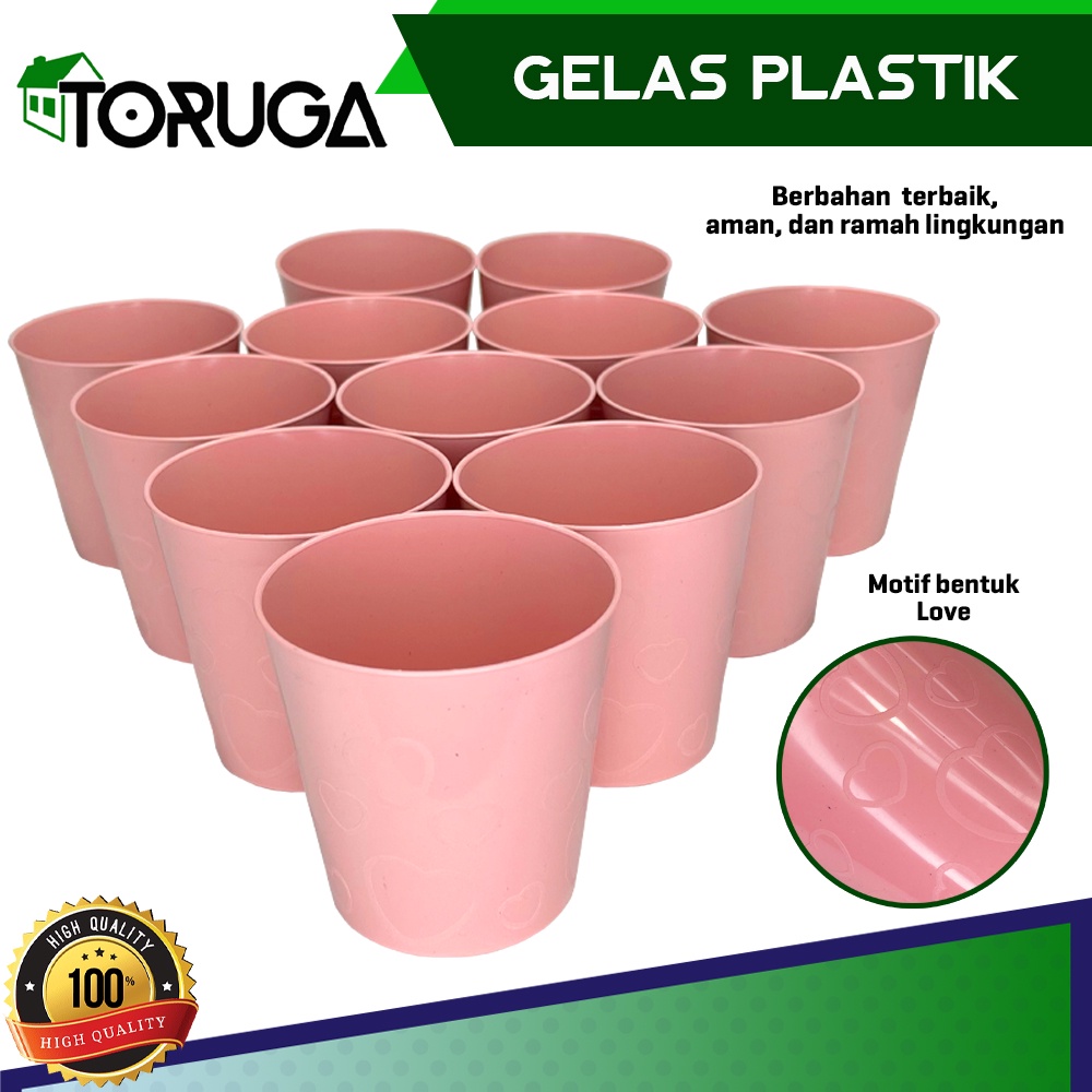 Gelas Cangkir Plastik Cup Gelas Susu Gelas Teh Warna Warni gelas plastik murah souvenir