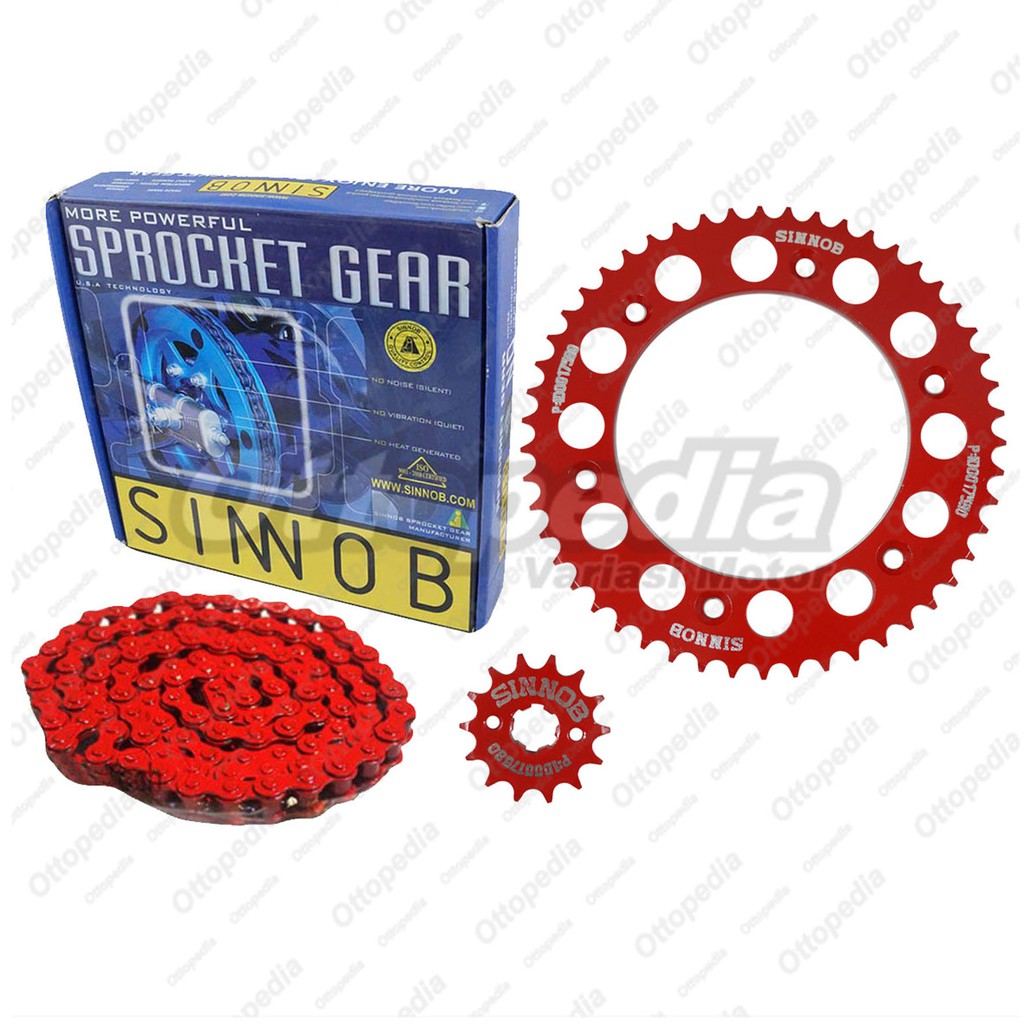 Chain Kit Gear Gir Set Rantai Rante Motor Sinnob CRF 150cc Colour Chain Shopee Indonesia